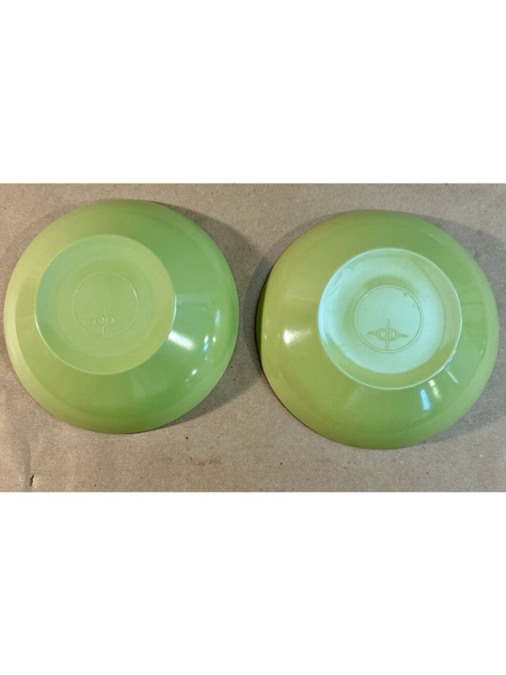 Vintage 10 pc. Oneida Melamine Avocado Green Serving Bowls, Plates & Small Bowls - Picture 8 of 16